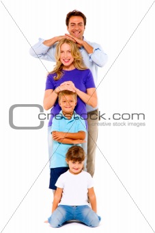 couple with two children