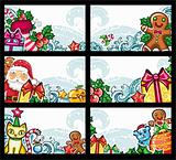 Colorful Christmas cards series
