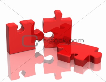 Three parts of a puzzle