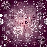 Violet Christmas seamless pattern