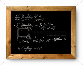 board black blackboard difficult  formula math