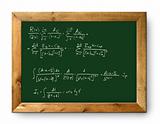 board green blackboard difficult mathematical formula