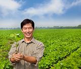 portrait of a asian farmer