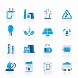 power, energy and electricity icons
