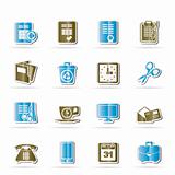 Business and office tools icons