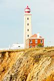 lighthouse at Sao Pedro de Moel, Estremadura, Portugal