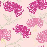 vector seamless pattern with flowers 