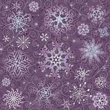 Violet Christmas seamless pattern