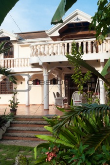 tropical villa