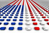 Hundreds of Houses Form USA Flag