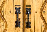 Iron door handles