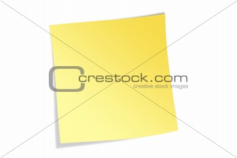 Yellow memo note