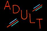 Adult Neon Sign