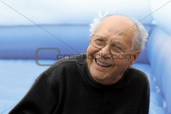 Laughing old man