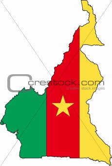 Map Cameroon- Vector