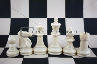 White Chess Pieces