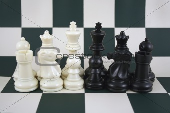 Black and White Chess Pieces