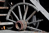 Old Wooden carriage wheel