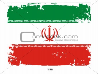 Iran grunge Flag