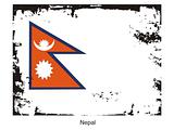 Nepal grunge Flag