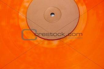 orange vinyl record
