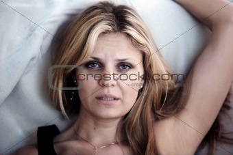 Sleepless woman