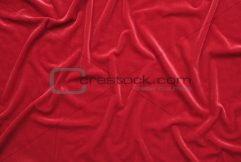 Red background from a fabric