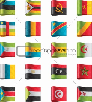 Vector flags. Africa, part 10