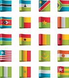 Vector flags. Africa, part 11