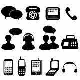 Telephone and communication icons