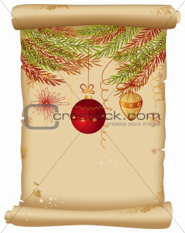 Background with Christmas tree