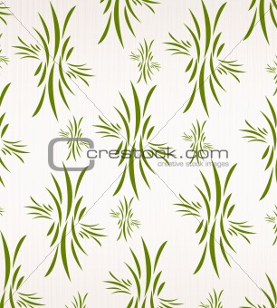 Floral wallpaper on white fabric