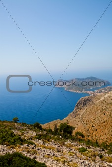 View of Assos village in Kefalonia, Greece