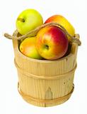 Apples in a wooden basket