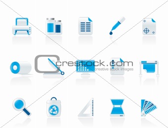 Commercial print icons