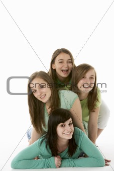 Group Of Teenage Girlfriends