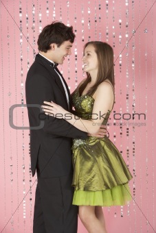 Young Couple Dressed For Party