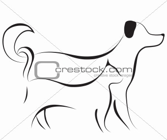 Cat and dog sketch vector