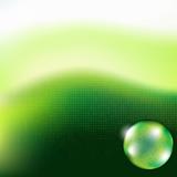 Green Background Glass Sphere