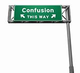 Confusion - Freeway Exit Sign
