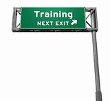 Training - Freeway Exit Sign