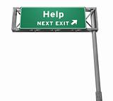 Help - Next Exit Sign (Isolated Version)