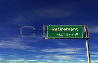 Retirement - Freeway Exit Sign