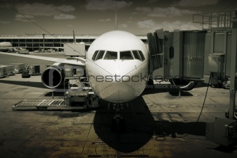 Jet at Airport Gate