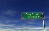 Easy Street Freeway Exit Sign