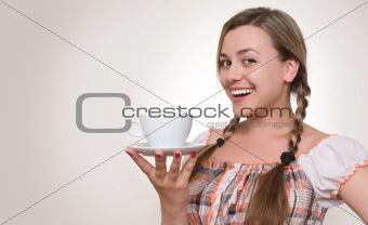  girl with a cup