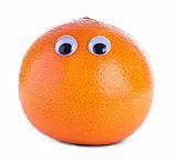 Orange grapefruit with eyes