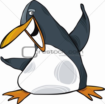 Funny Penguin Drawing