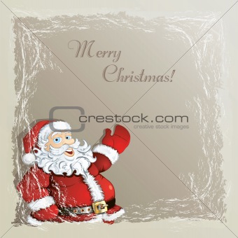 Christmas background with Santa