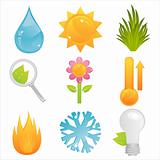 colorful nature icons